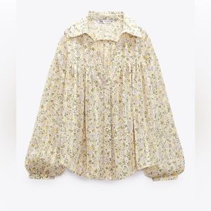 Zara floral blouse - size small